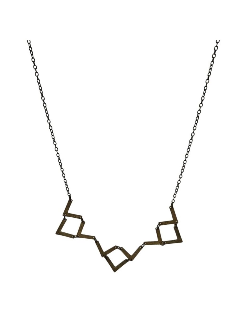 Amano Studio Chevron Necklace Geometric Brass Statement Fashion Jewelry Women